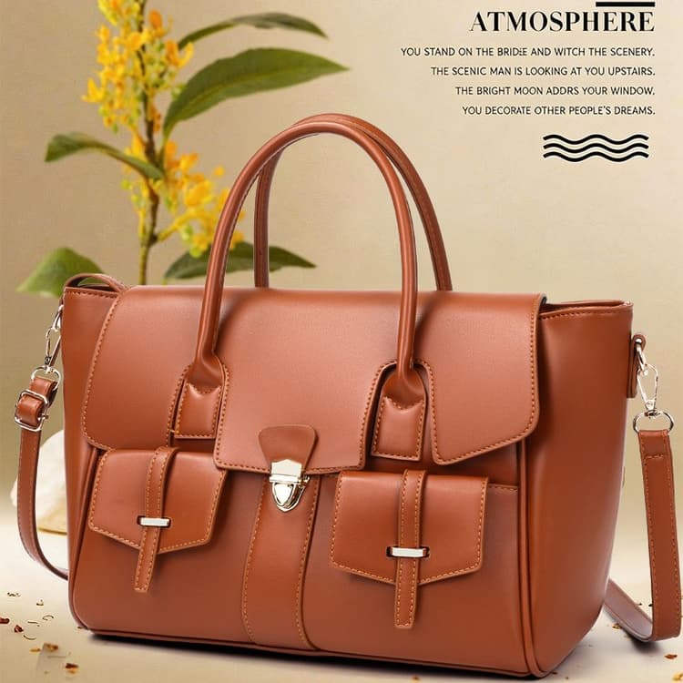 Retro Portable Messenger Business Women's Bag