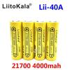 LiitoKala Lii-40A 21700 Lithium Battery, 4000mAh, 10C Power for Electric Vehicles