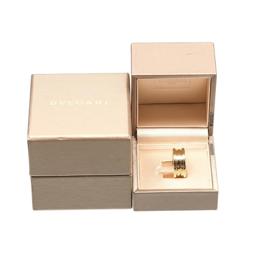 BVLGARI B.ZERO1 3 bands Ring Be zero one K18 yellow gold #6.6(US Size) 9.25g Women Used