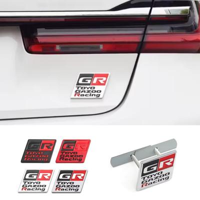 1Pc Car Sticker G R Gazoo Racing Badge Front Hood Grille Emblem Decal for HV YARiS GRMN G R Sport RZ RC RS Prius Harrier