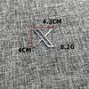 Car motorcycle electric car personalized DIY metal modification X letter labeling body side label tail label fuel tank cover labeling
