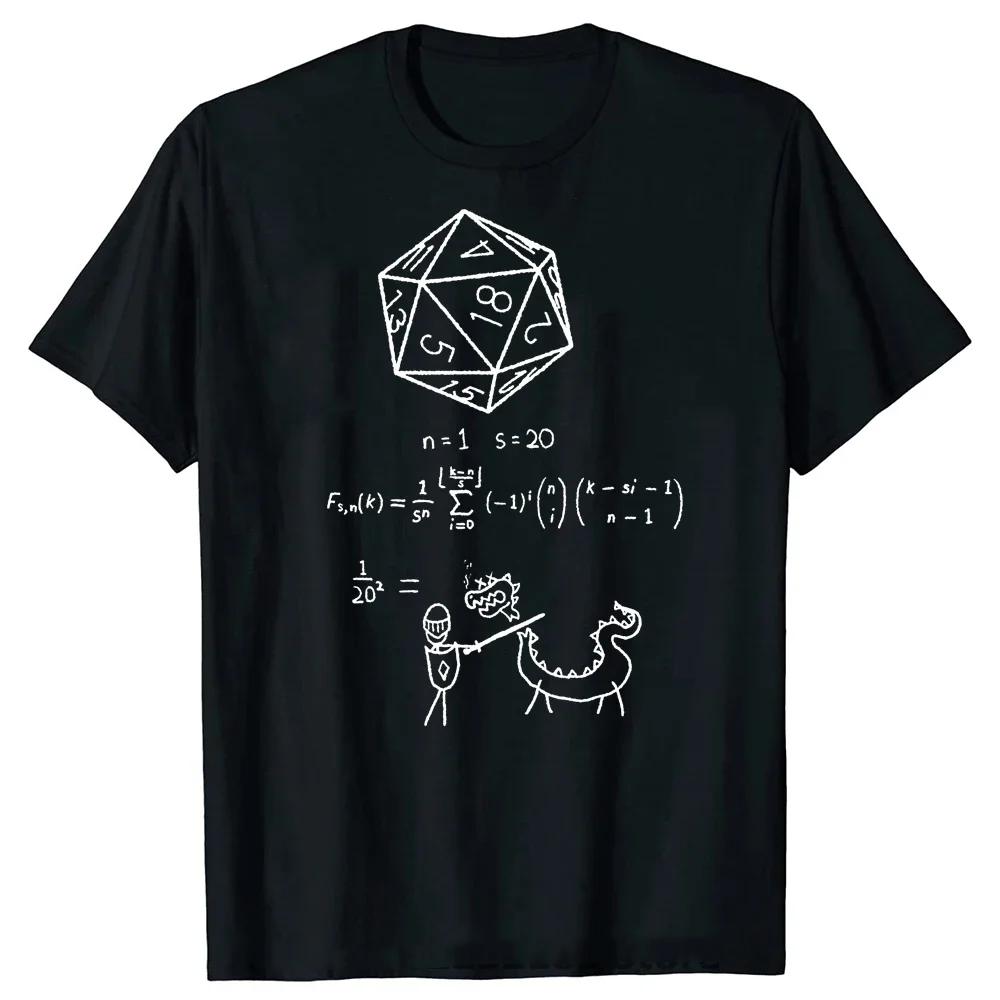 

Novelty The Science Womens T Shirts Graphic Streetwear Short Sleeve Gamer Dragon Dice Womens T-shirt 3XL