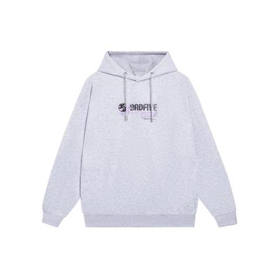 Li Ning Badfive Series Letter Print Pattern Hooded Loose Sweatshirt Unisex Sweatshirt Light-Floral-Gray AWDSD37-2