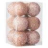 12Pcs/Set 8cm Christmas Ball Foam + Plastic Xmas Tree Decoration Holiday Hanging Ornament