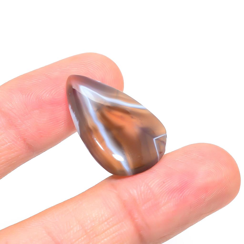 Banded Agate 1.9x2.9mm Natural Cabochon Fine Loose 21.05Cts. k3N53