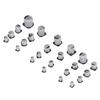 400Pcs 24 Values Electrolytic Capacitor Black SMD Aluminum Electrolytic Capacitors Assortment Kit