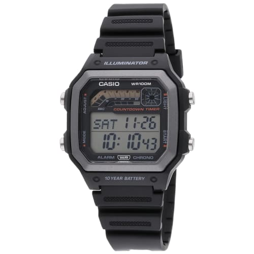 

Casio Watch Casio WS1600H-1AV WS1600H-1A Men s Black