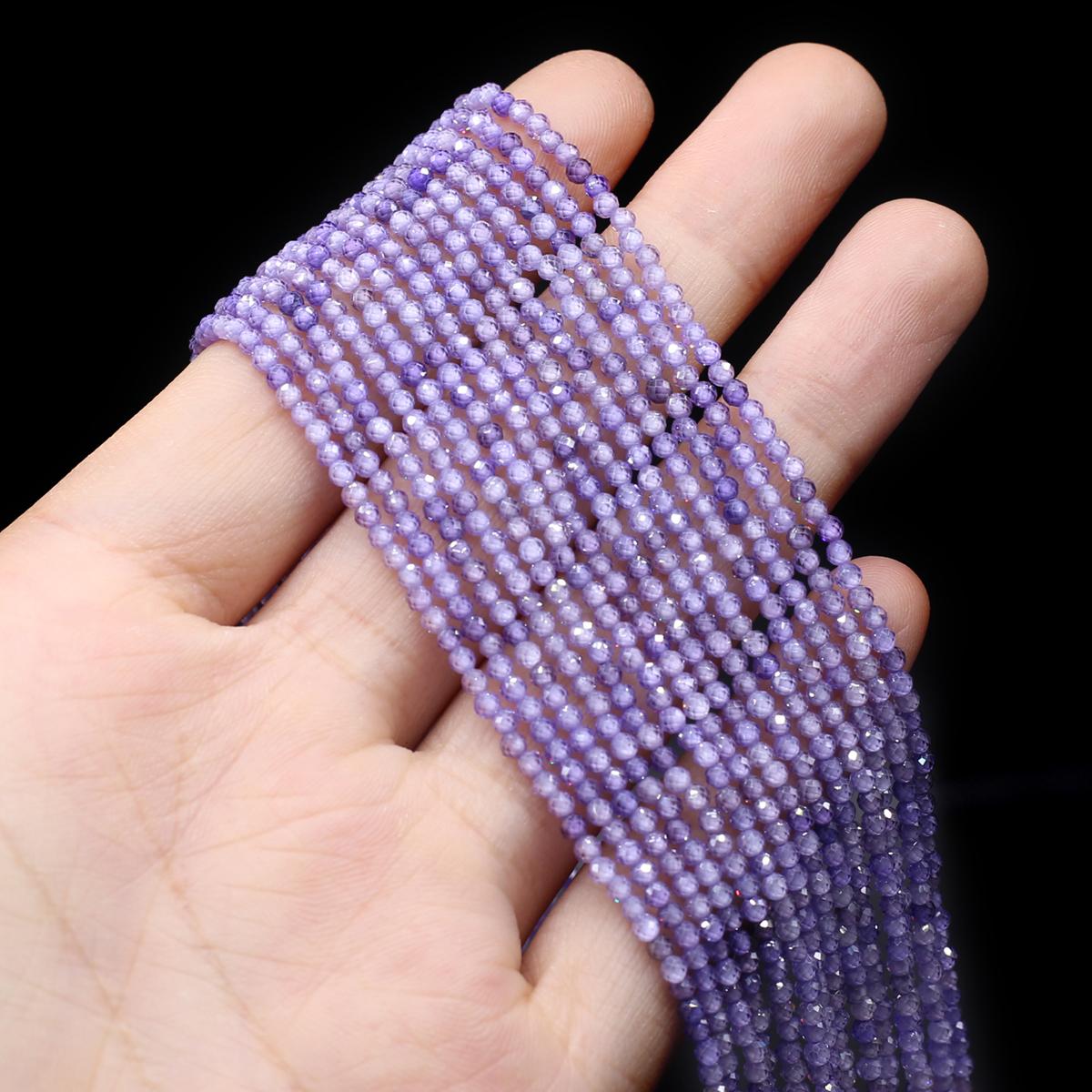 

Натуральный камень граненые бусины циркон маленькие бусины 2 мм подвески для изготовления ювелирных изделий DIY ожерелье браслет серьги аксессуар 2mm