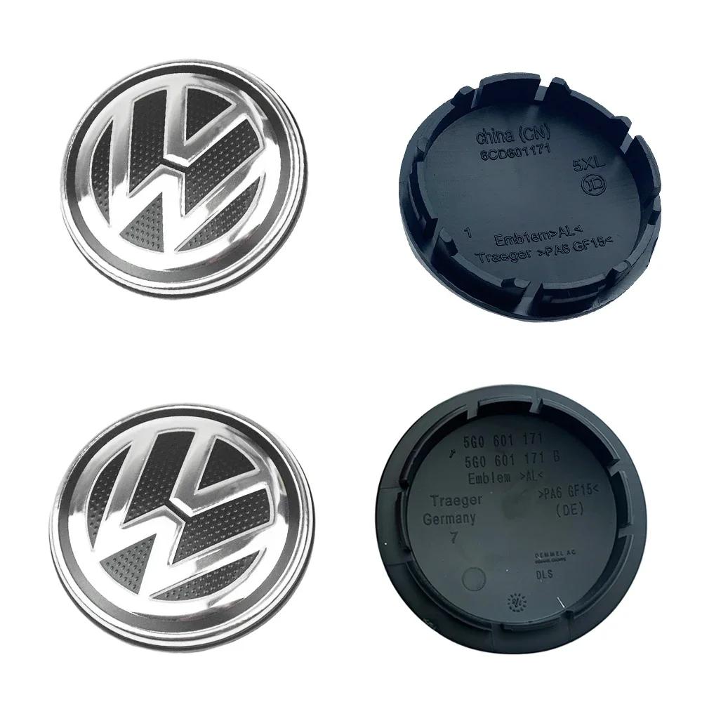 2026 Hot For VW VOLKSWAGEN 4PCS 55mm/60mm/63mm/65mm/Car Styling Wheel Center Cap Hub Covers Badge Accessories For VW VolkswagenJD3