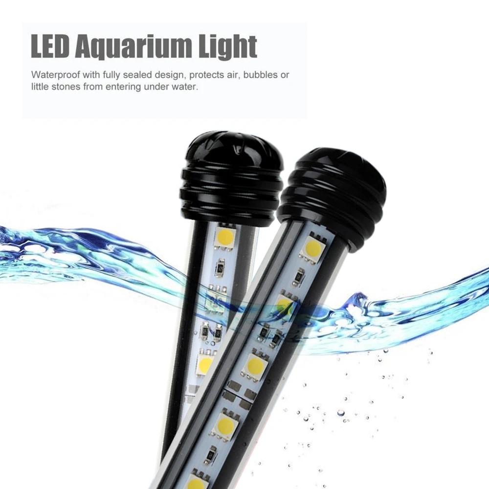 17-47cm Aquarium LED Lighting Diving Atmosphere Lamp USB Waterproof Aquarium Decorative Plant Growth Lamp Accessories AC110-240V