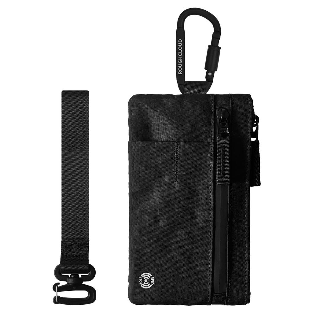 Minimalistisk Handväska RFID Stöldskyddad Kort Hållare X-Pac Vattentät Slitstark Nylon Herr Utomhus Resa Sport Plånbok med Klätterspänne