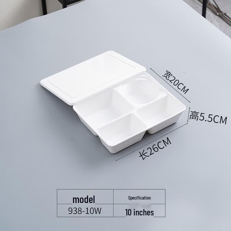 Qianxing Melamine Divided Lunch Box with Lid