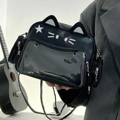 Women's Backpack Fashion Student Bag Cute Black Waterproof Girl School Bag Backpack Multifinonal Travel Backpack Crossbody Bags