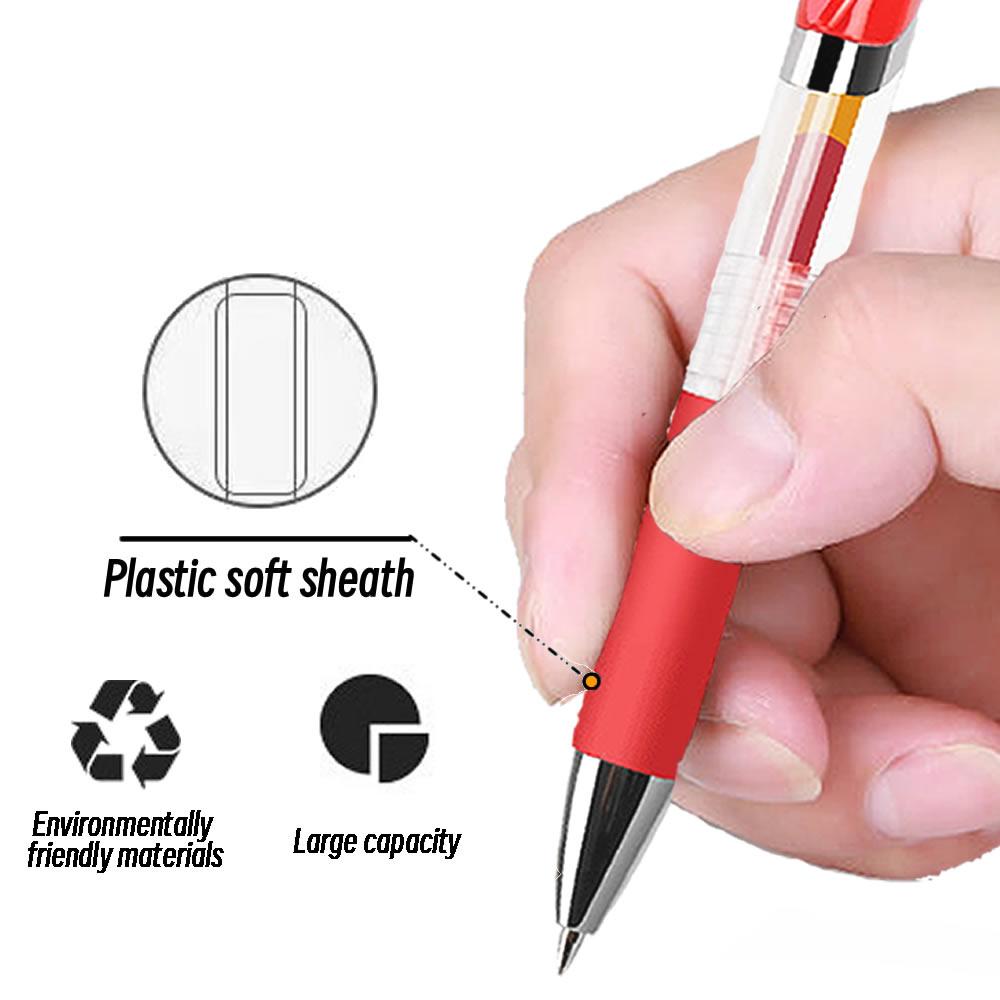 Bolígrafos de Gel Retráctiles 0.5mm Tinta Roja Azul Negra Papelería Estética de Colores Suministros para Bolígrafos Bolígrafo Bicelado y Lápices de Oficina Escritura Escuela