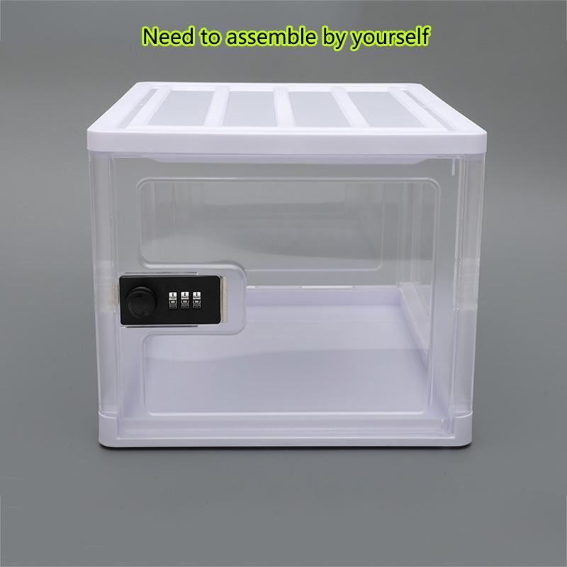 1pc Password Prison Lock Box For Medicines,Food,Electronic Devices storage,Transparent Convenient Container Security Lockbox.