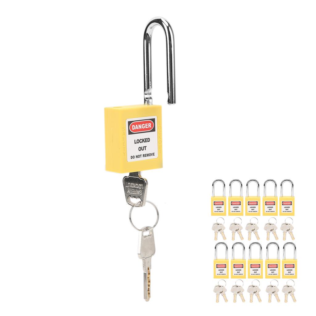 10 Sätze 38mm Lockout-Schloss Nylon Industrietechnik Isolierung für Chemie Strom