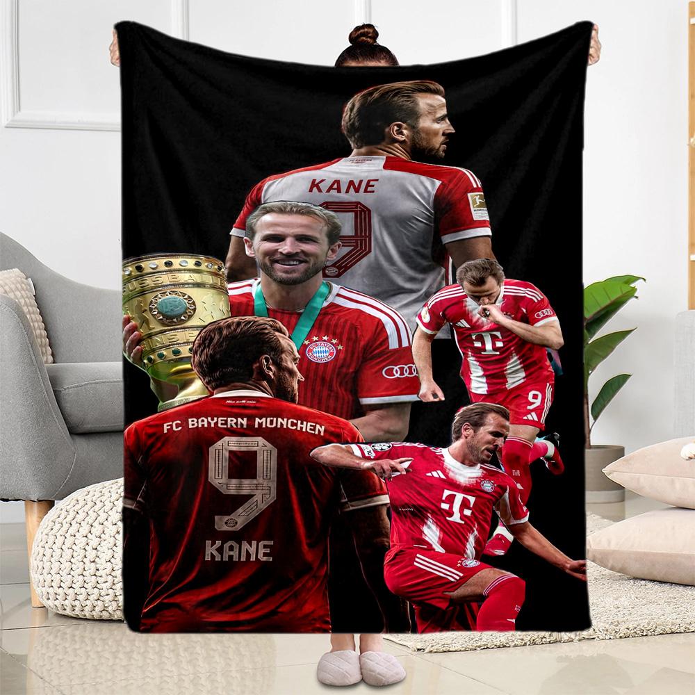 Bayern Munich Blanket Warmthful Decor Suitable for Bedding Couch Bed Four Seasons Universal Playful Design Gift for Travel Home Birthdays
