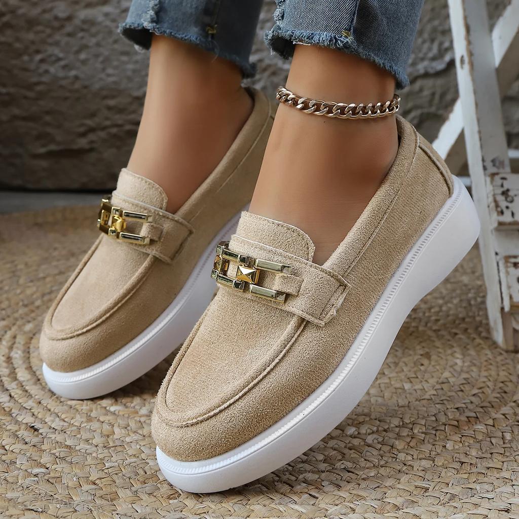 New Women Loafers Trend Comfortable Non Slip Sneakers Women Trend Spring Autumn Shoes Ladies Casual Platform Shoes Femme