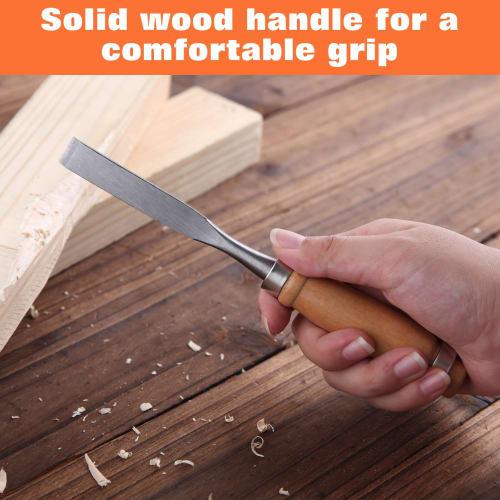 LEONTOOL Wood Carving Chisel Set, 12-Piece Set, Professional Woodworking Gudge, Professional Woodworking Hand Tool, Chisel Set, Wood Carving Kit, Begi