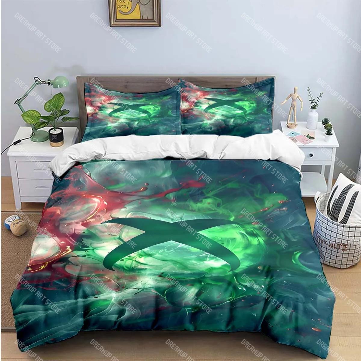 

Cool Gamer X-XBox Print Bedding Sets Exquisite Bed Supplies Set Duvet Cover Bed Comforter Set Bedding Set Luxury Gift EU Single 90x200cm