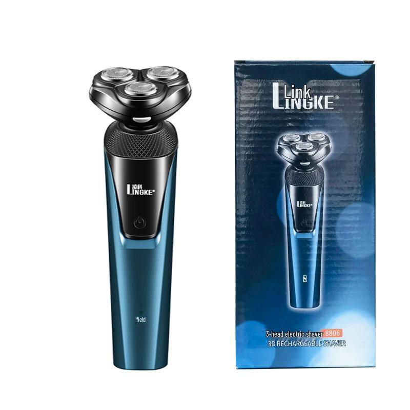 Linke 8806 Men s USB Rechargeable Electric Shaver Set - Three-in-One, Washable, Three-Blade Beard Trimmer