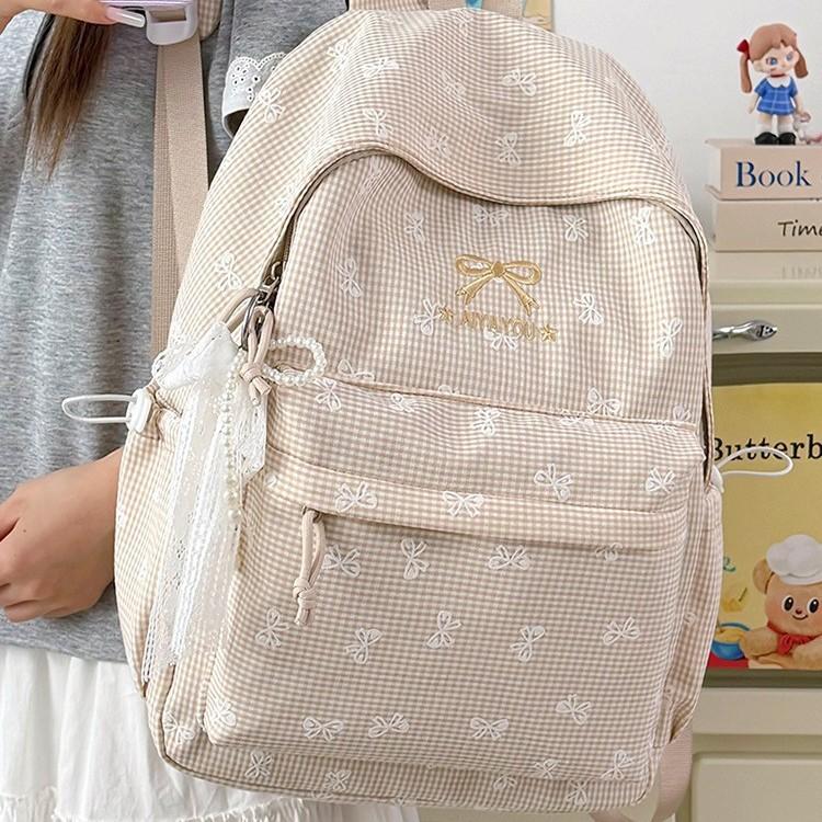 Schoolbag wholesale high-value campus junior high school students schoolbags ins cute, primary school students grades 1-1 multi-compartment backpack