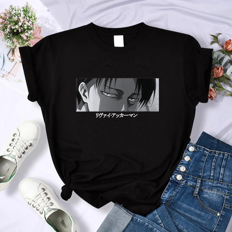 Japonské anime Attack on Titan tričko s grafickým potiskem Pánské ležérní módní tričko s krátkým rukávem nadměrné velikosti Dámské