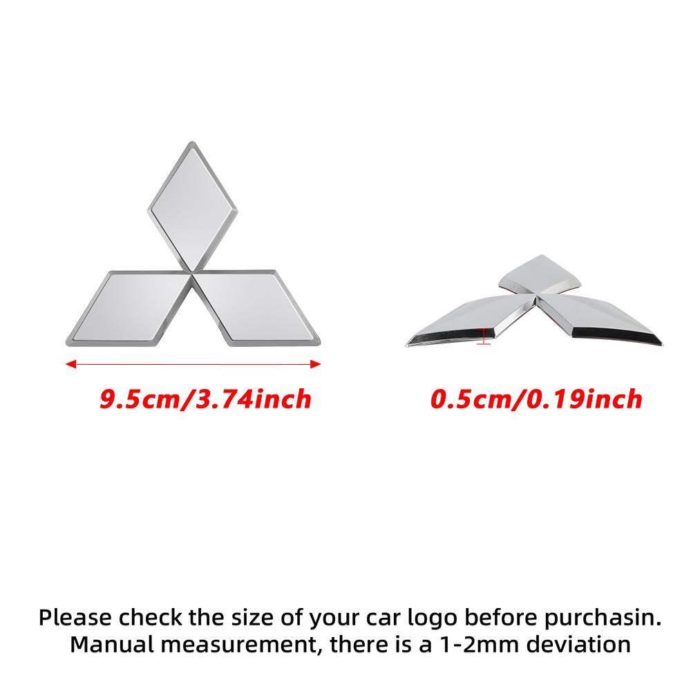 Car Logo Front Rear Stickers Decoration Badge Accessories For Mitsubishi 9 Ralliart ASX L200 Colt Outlander Pajero Lancer Cross