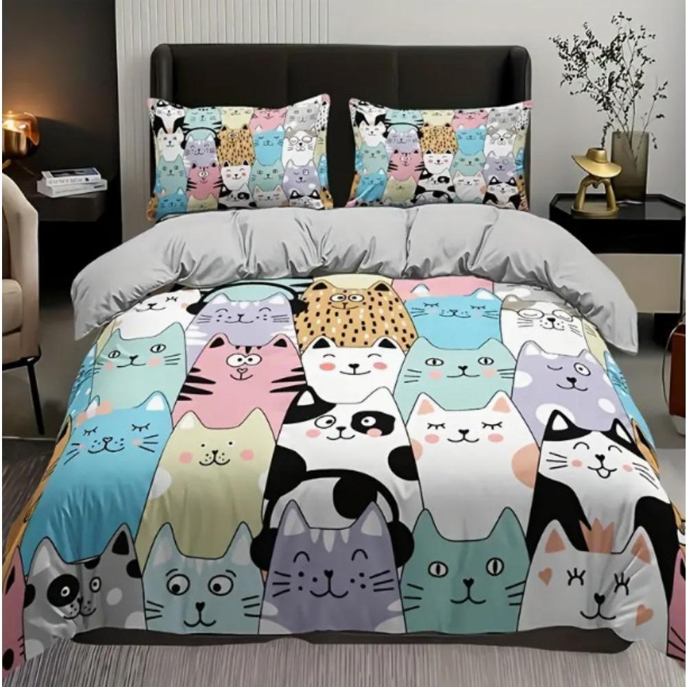 Fashion Technology Printing, 3D Digital Printing, Bedding, Duvet Covers, Pillowcases, Three-piece Sets