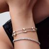 Pandora Pearl Segmented Design Bracelet Women's Silver 593172C01
