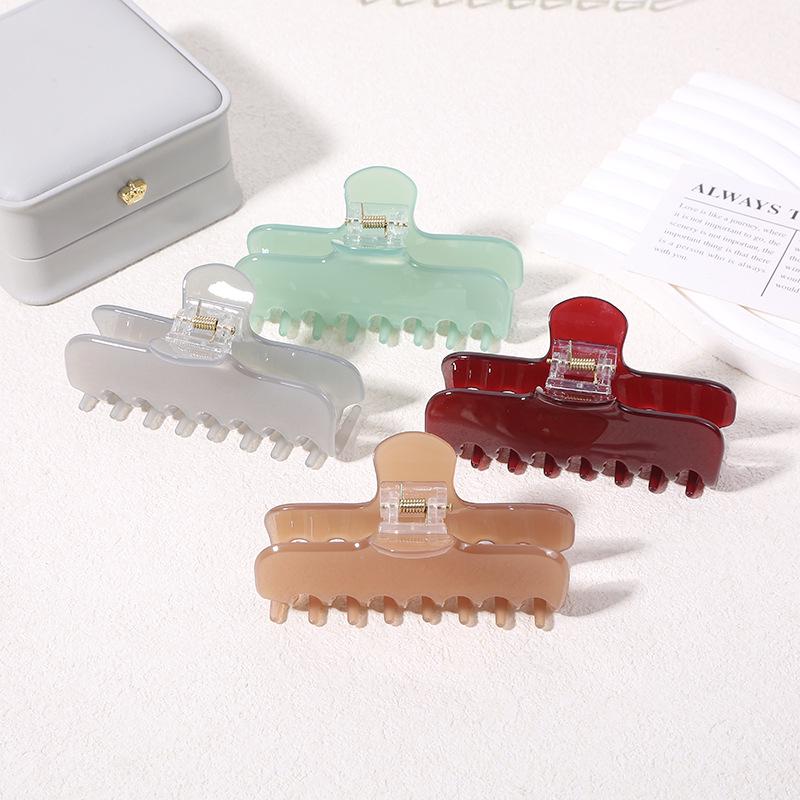 2025 High-End Women's Acetate Shark Hair Claw Clip Hairpin Accessory