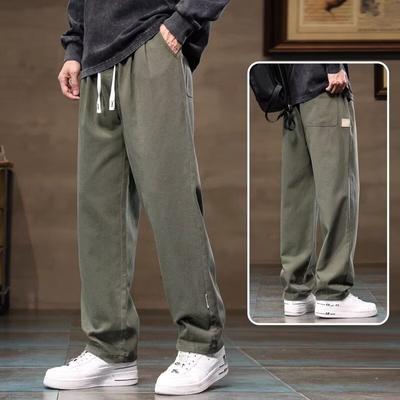 Spring and Autumn Men's Casual Loose Straight Cargo Pants