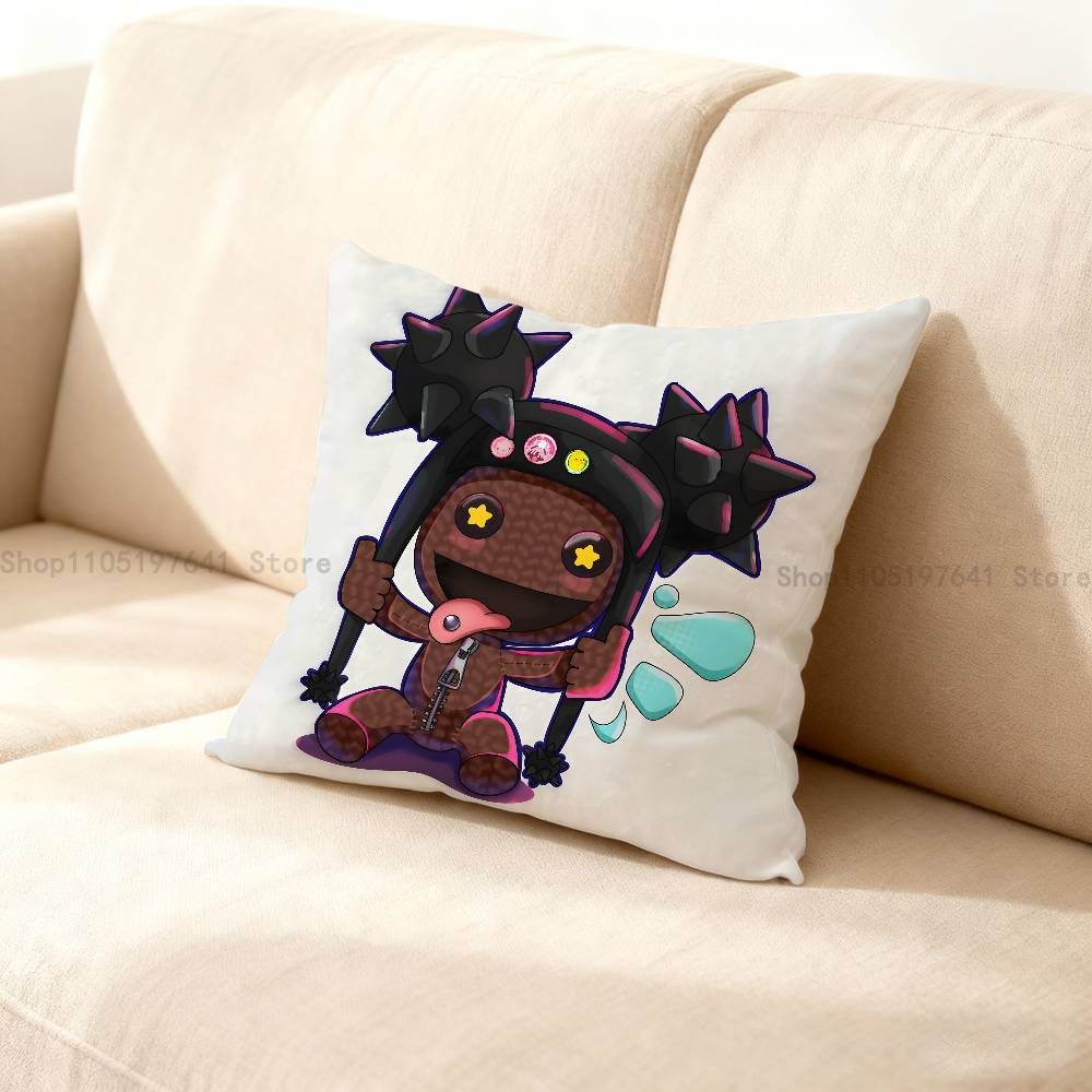 L-Lbp S-Sackboy Custom Pillow Case For Sofa Decor Car Office Room Printing Cushion Cover Decorations And Protector