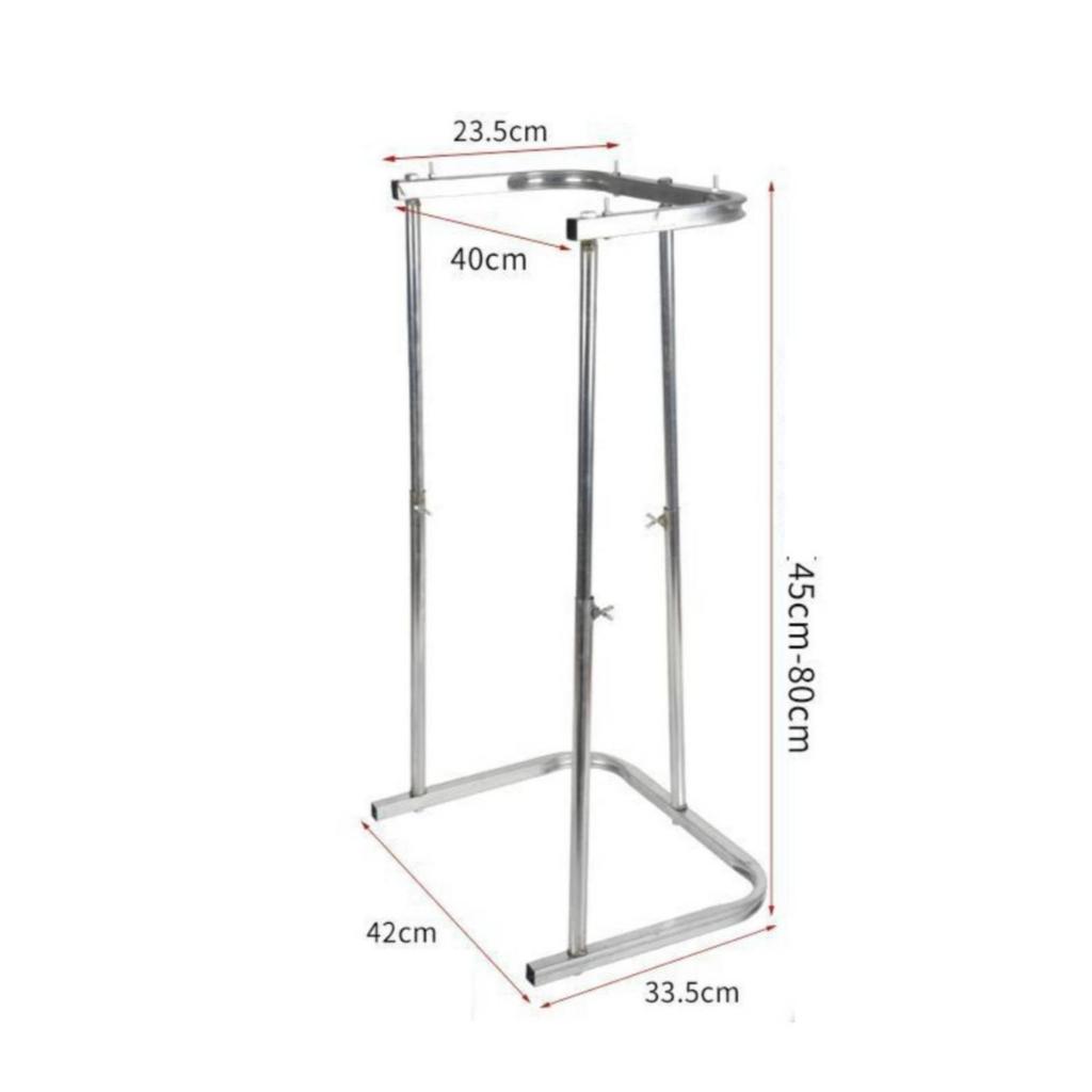 Sack Holder Frame Metal Grain Bagging Stand Adjustable Bag Long-Lasting