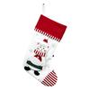3D Christmas Stocking Santa Snowman Reindeer Cat Dog Pattern Traditional Holiday Hanging Stocking Fireplace Decor