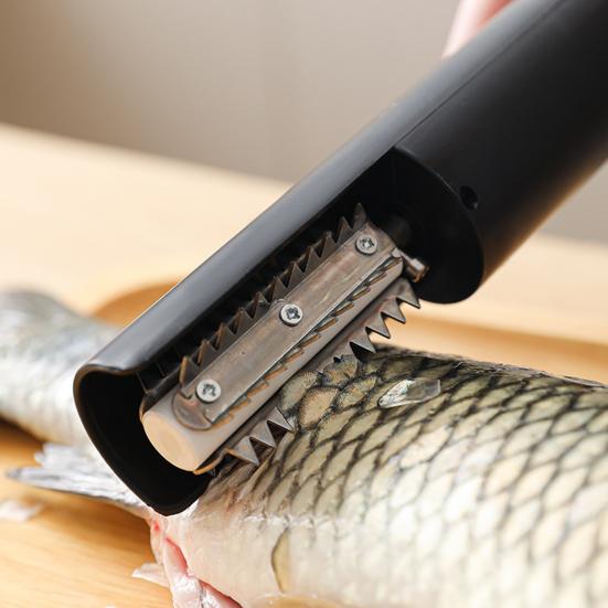 Cordless Electric Fish Scaler Rechargeable Stainless Steel Descaler Handheld Portable Coconut Grater Peeler Shredder Fish Prep Tool