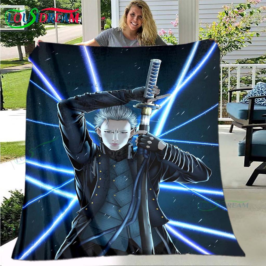 Fashion D-Devil May Cry Tapestry Game Poster Four Seasons Blanket Sofa Cover Travel Bed Plush Blanket Office Break Blanket Gift