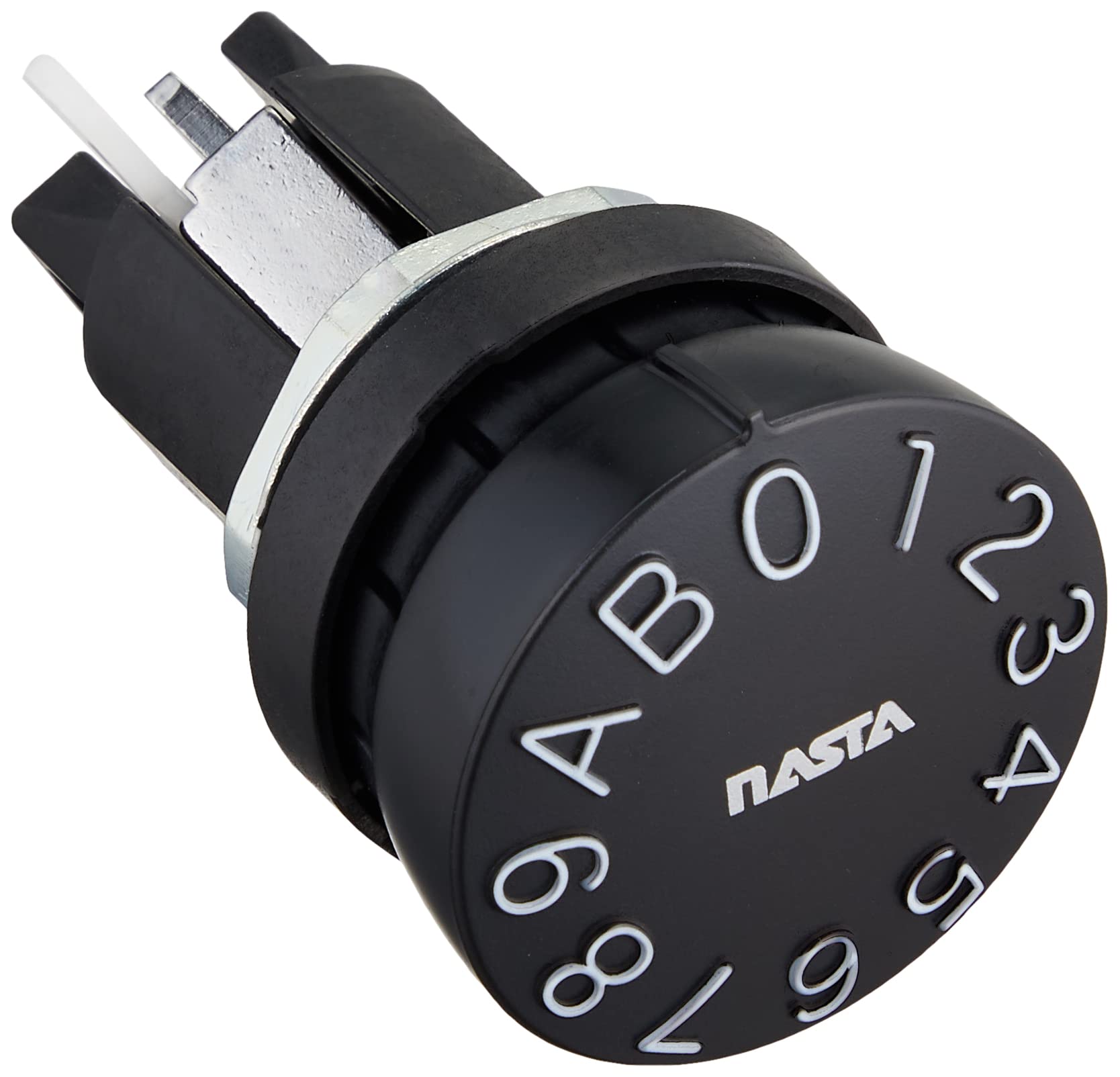 

Nasta Silent Large Dial Lock, Horizontal Type, for Multi-Unit Mailboxes, Black, SPK-11N, 1 piece