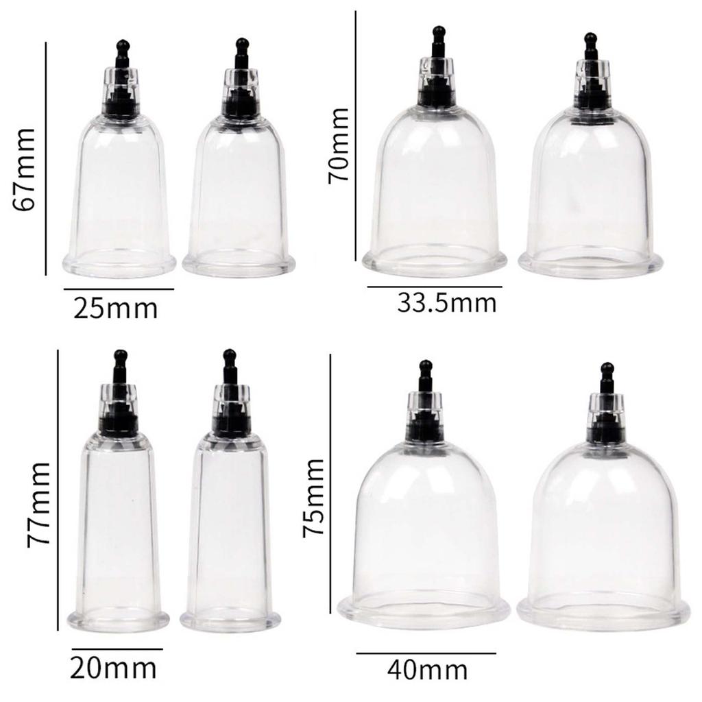 Alip Suction Mameloane Articole Adulți Tortură Mameloane Pompă de Aspirație Manuală Cupă Transparentă 4 Mărimi 8 Puncte Pompă de Vid Manuală Atac Mameloane