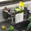 Multifunctional Kitchen Sink Holders Adhesive Wall Mounted Countertop Drainer Rack For Facial Cleanser