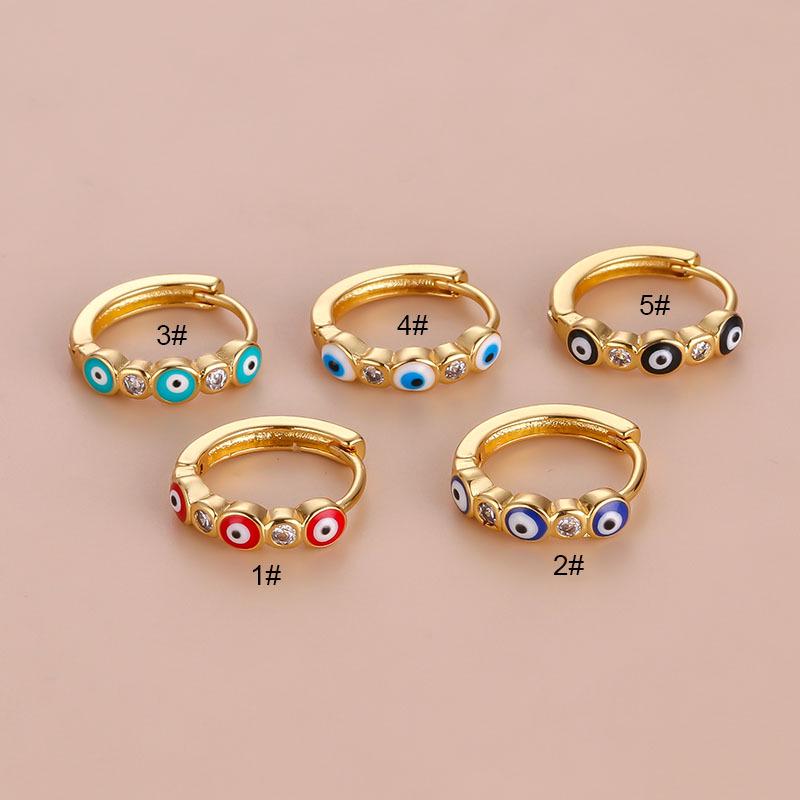 

Bohemian Round Oil Painting Ear Cuff - Trendy Single Earring with Unique Design 3