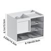 Reasonable Partition Drawer Storage Box Plastic Pen Holder Multipurpose Desk Organizer  School