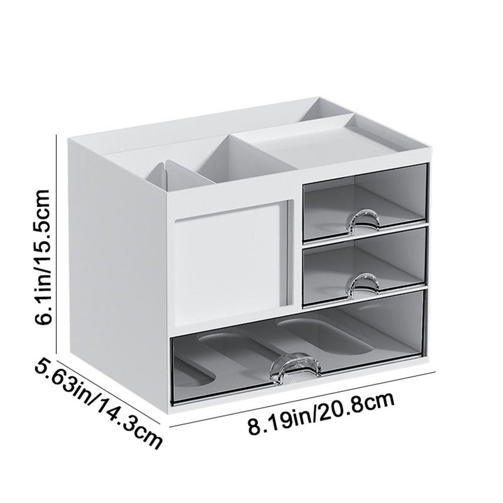 Reasonable Partition Drawer Storage Box Plastic Pen Holder Multipurpose Desk Organizer  School