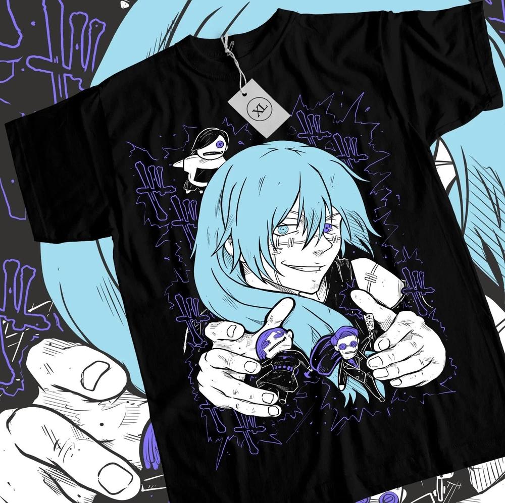 Anime Tshirt Jujutsu Kaisen Gojo Funny Black Unisex S