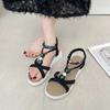 Fashion 2025 New  Summer Sandals  Bohemia Beach Flat Casual Sandals Leisure Female  Slip On Sandalias