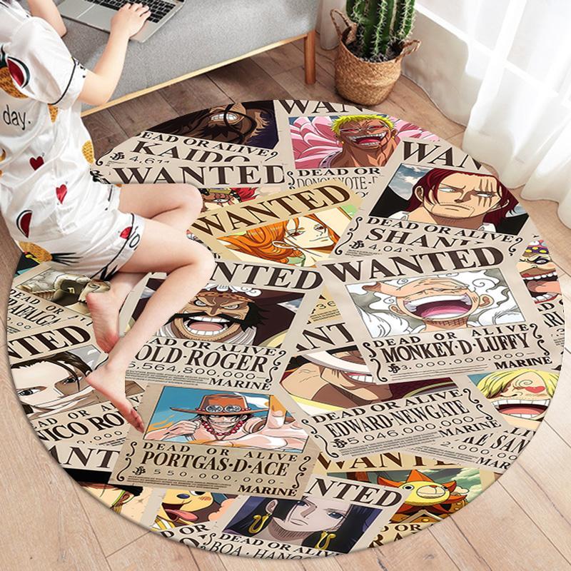 One Piece Round Area Rug Carpet Rug For Living Room Bedroom Sofa Playroom Decor Nonslip Floor Mat
