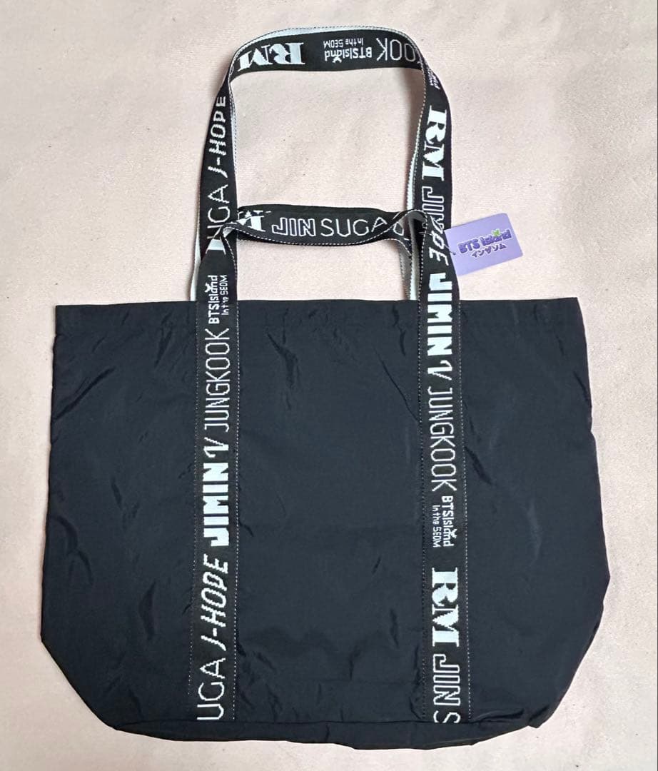 

[USED] BTS Island In The Som Pocketable Tote Bag, Medium Black, Shimamura