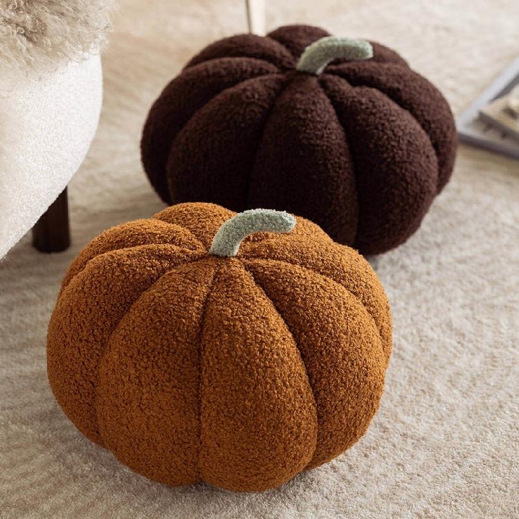 Lightweight Throw Pillow Pumpkin Shaped- Pillow for Living Room Bedroom Present