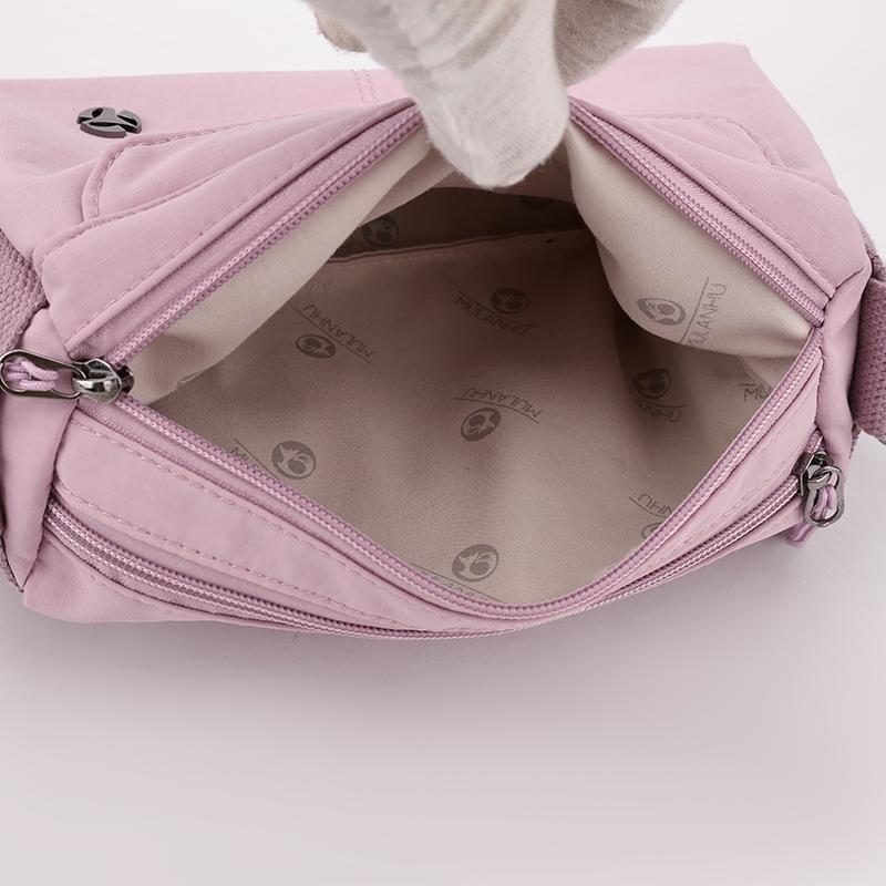 Women's Lightweight Nylon Bag Solid Color Shoulder Bag