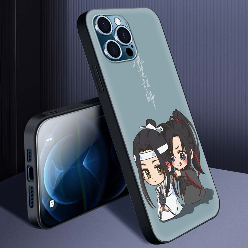 Mo Dao Zu Shi Wei Wuxian Anime Puzdro na knihy pre iPhone 13 14 11 12 Pro Max 7 8 Plus SE X XR XS Luxusný silikónový kryt Puzdrá na telefón